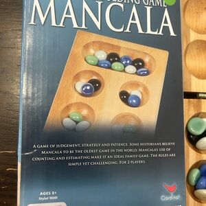 Mancala Game with Multicolor Stones